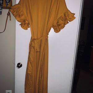 Mustard yellow dress